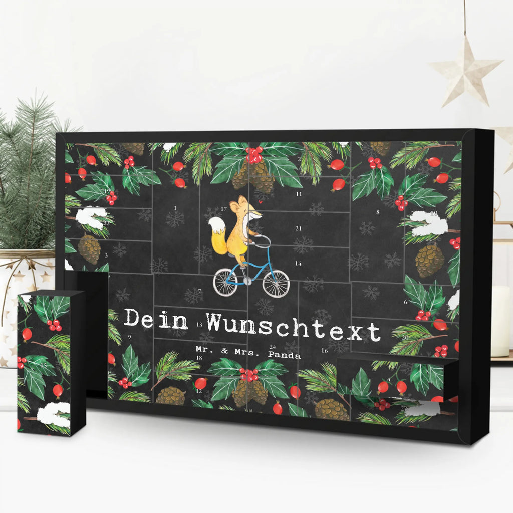  Fox cycle Adventskalender Zum Selbst Befüllen, Befüllbarer Adventskalender, Geschenk, Schenken, Sport, Sportart, Hobby, Danke, Dankeschön, Auszeichnung, Gewinn, Sportler, Mountainbiking, Radeln, Fahrrad fahren, Radsport, Trekking