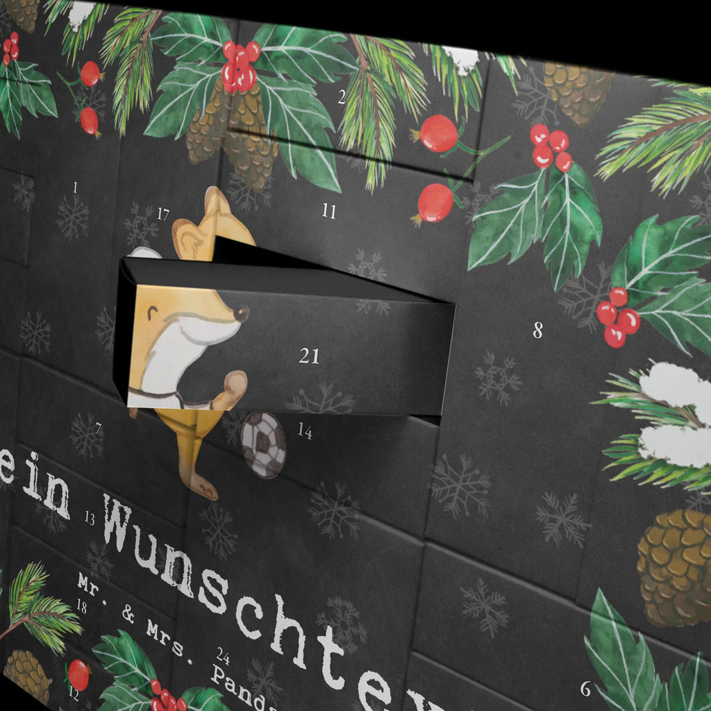 Personalisierter Befüllbarer Adventskalender Fuchs Fußball spielen Befüllbarer Adventskalender, Adventskalender Zum Selbst Befüllen, Geschenk, Schenken, Sport, Sportart, Hobby, Danke, Dankeschön, Auszeichnung, Gewinn, Sportler, Fußballmannschaft, Punktspiele, Fußball, Fußball spielen, Fußballverein, Fußball Turnier, Fußballtraining