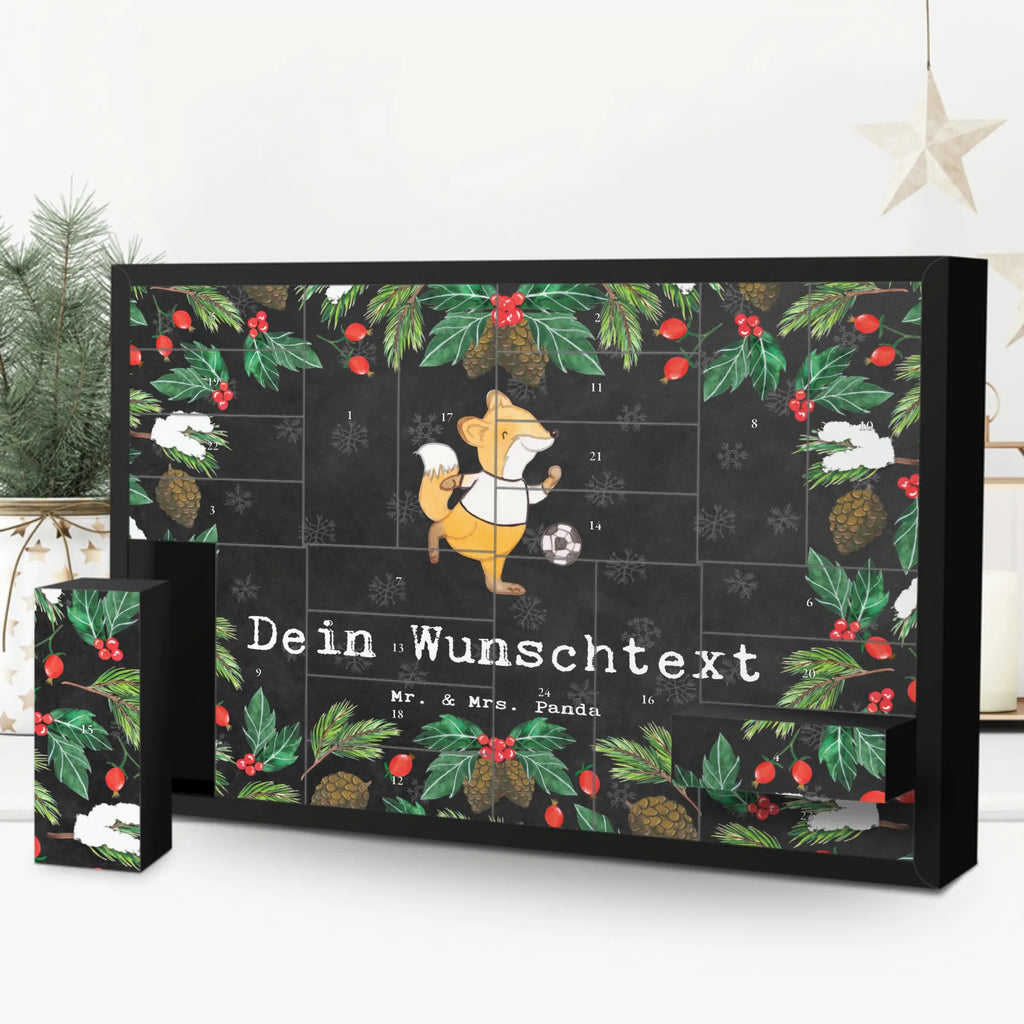 Personalisierter Befüllbarer Adventskalender Fuchs Fußball spielen Befüllbarer Adventskalender, Adventskalender Zum Selbst Befüllen, Geschenk, Schenken, Sport, Sportart, Hobby, Danke, Dankeschön, Auszeichnung, Gewinn, Sportler, Fußballmannschaft, Punktspiele, Fußball, Fußball spielen, Fußballverein, Fußball Turnier, Fußballtraining
