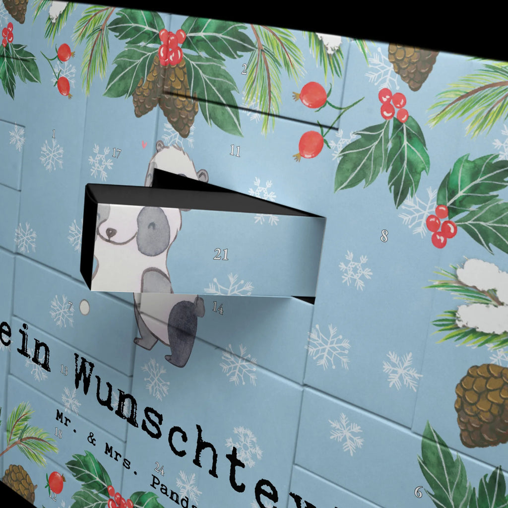 Panda grać w hokeja Adventskalender Zum Selbst Befüllen, Befüllbarer Adventskalender, Geschenk, Schenken, Sport, Sportart, Hobby, Danke, Dankeschön, Auszeichnung, Gewinn, Sportler, Hockeyschläger, Hockey spielen, Hockey Verein, Feldhockey