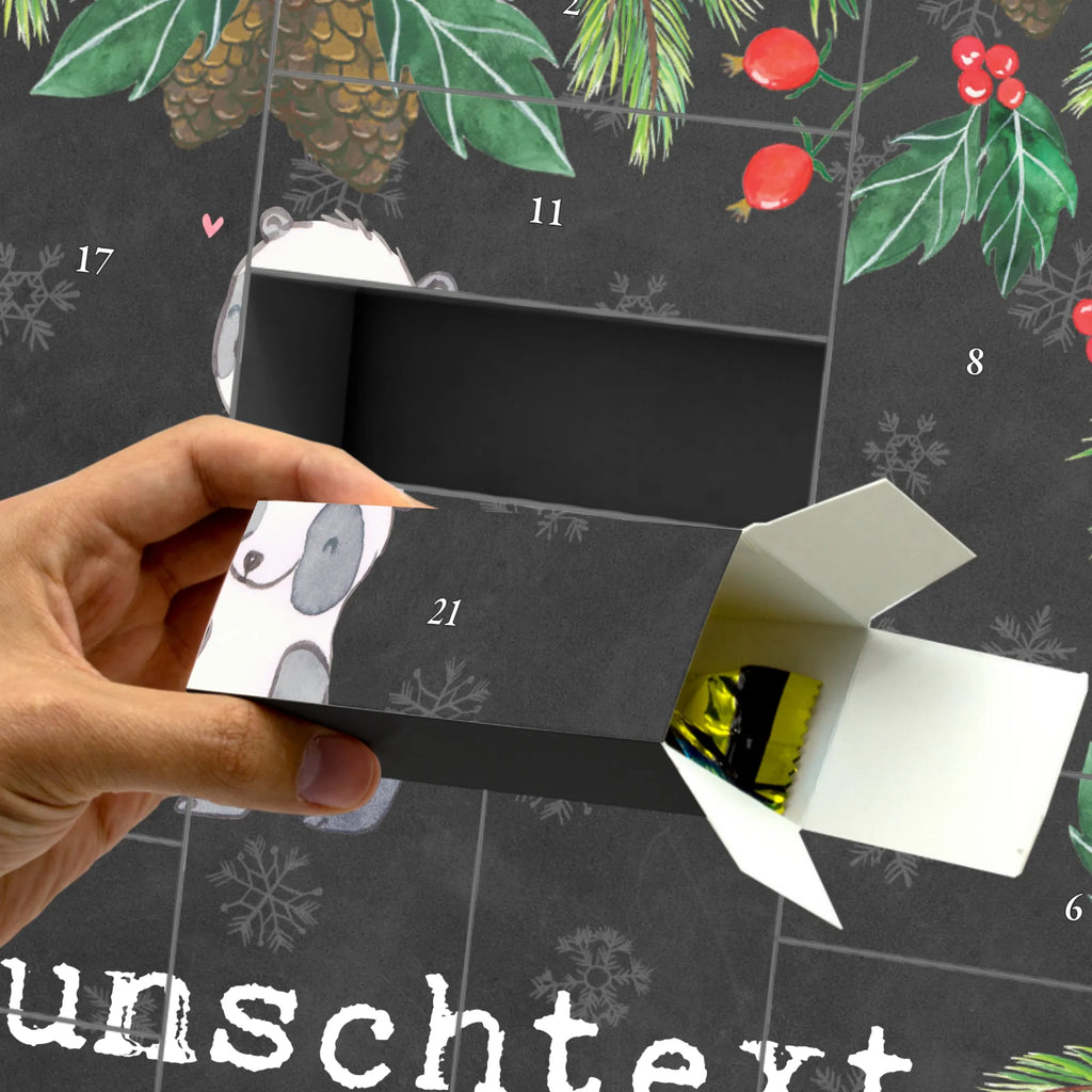  Panda grać w hokeja Adventskalender Zum Selbst Befüllen, Befüllbarer Adventskalender, Geschenk, Schenken, Sport, Sportart, Hobby, Danke, Dankeschön, Auszeichnung, Gewinn, Sportler, Hockeyschläger, Hockey spielen, Hockey Verein, Feldhockey