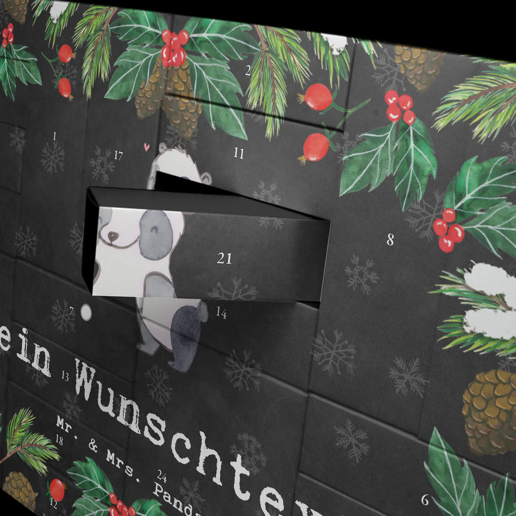  Panda grać w hokeja Adventskalender Zum Selbst Befüllen, Befüllbarer Adventskalender, Geschenk, Schenken, Sport, Sportart, Hobby, Danke, Dankeschön, Auszeichnung, Gewinn, Sportler, Hockeyschläger, Hockey spielen, Hockey Verein, Feldhockey
