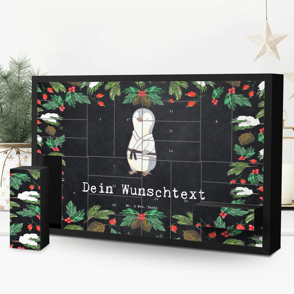  Pingwin karate Adventskalender Zum Selbst Befüllen, Befüllbarer Adventskalender, Geschenk, Schenken, Sport, Sportart, Hobby, Danke, Dankeschön, Auszeichnung, Gewinn, Sportler, Karate, Kampfkunst, Selbstverteidigung, Kampfsportart, Karate Verein