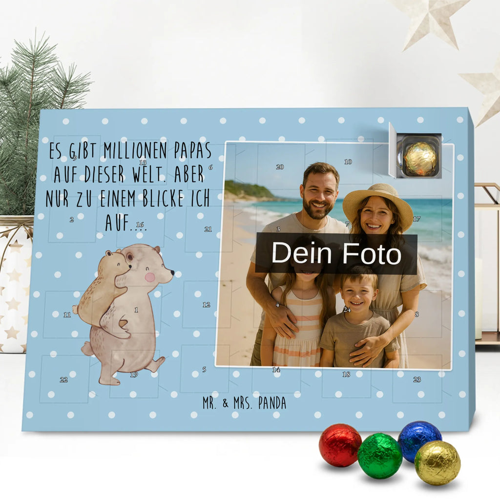 Personalisierter Schoko Foto Adventskalender Papa Bär Personalisierter Schoko Foto Adventskalender, Opa, Bruder, Familie, Muttertag, Schwester, Papa, Mama, Vatertag, Oma, Vater, Onkel, Geschenk, Vati, Geburtstag, Papi