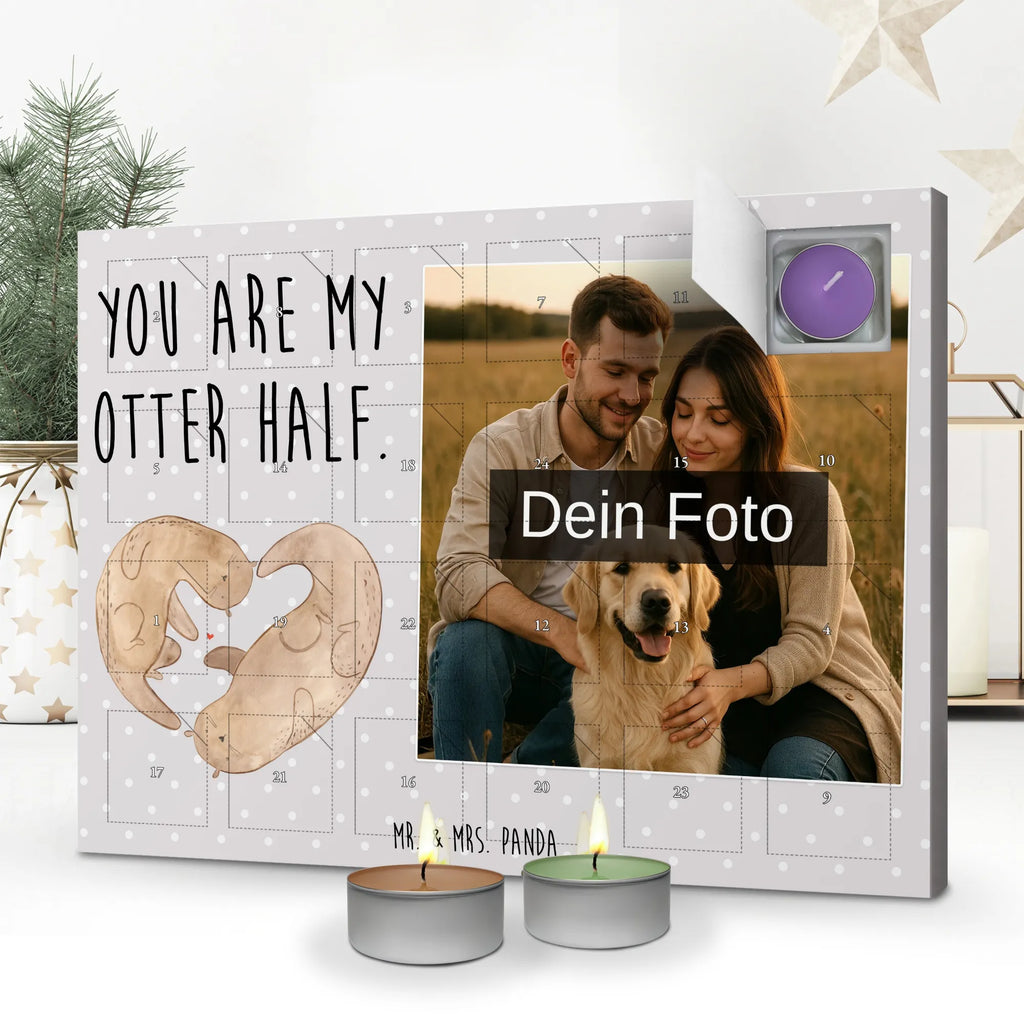 Personalisierter Duftkerzen Foto Adventskalender Otter Herz Personalisierter Duftkerzen Foto Adventskalender, Otter, Fischotter, Seeotter, gemeinsames Leben, Verlobung, Liebesbeweis, Liebesgeschenk, Hochzeitstag, Bessere Hälfte, Love you, Herz, Liebe, Jahrestag
