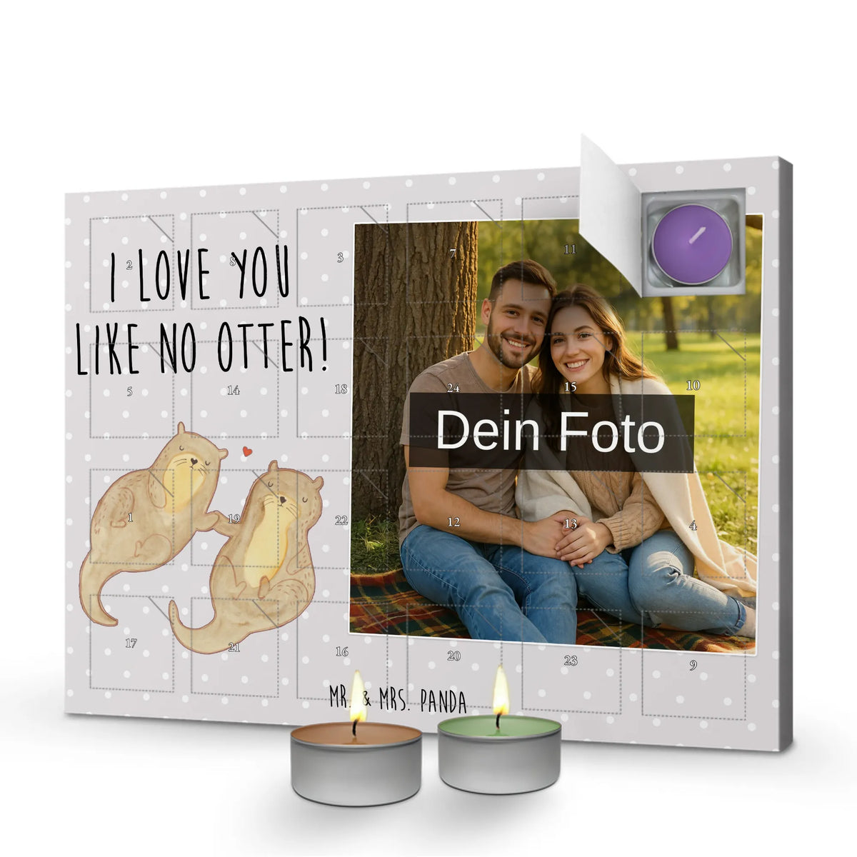  otter holding hands Personalisierter Duftkerzen Foto Adventskalender, Seeotter, Otter, Fischotter, Otter Seeotter See Otter