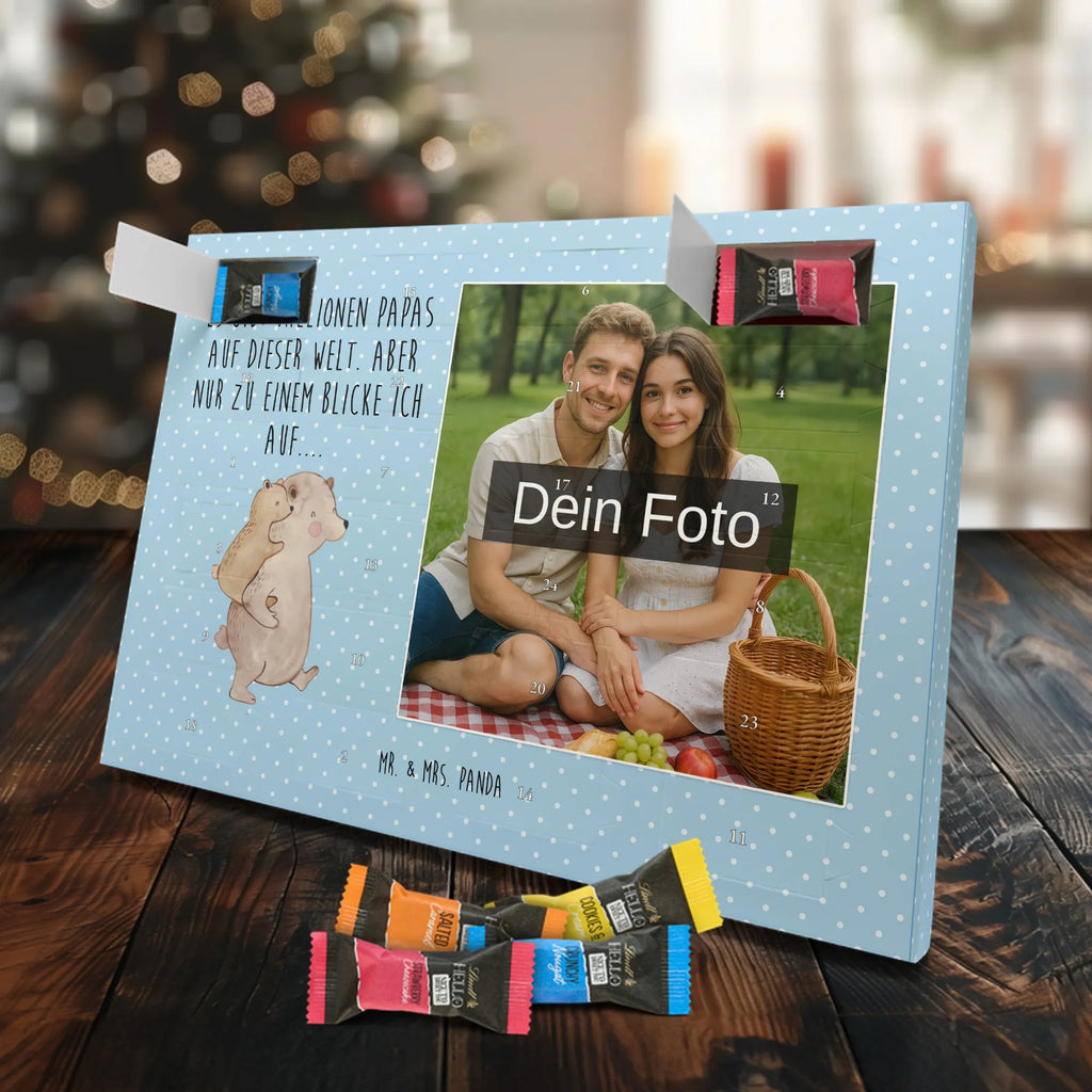 Personalisierter Schoko Foto Adventskalender Papa Bär Personalisierter Schoko Foto Adventskalender, Opa, Bruder, Familie, Muttertag, Schwester, Papa, Mama, Vatertag, Oma, Vater, Onkel, Geschenk, Vati, Geburtstag, Papi