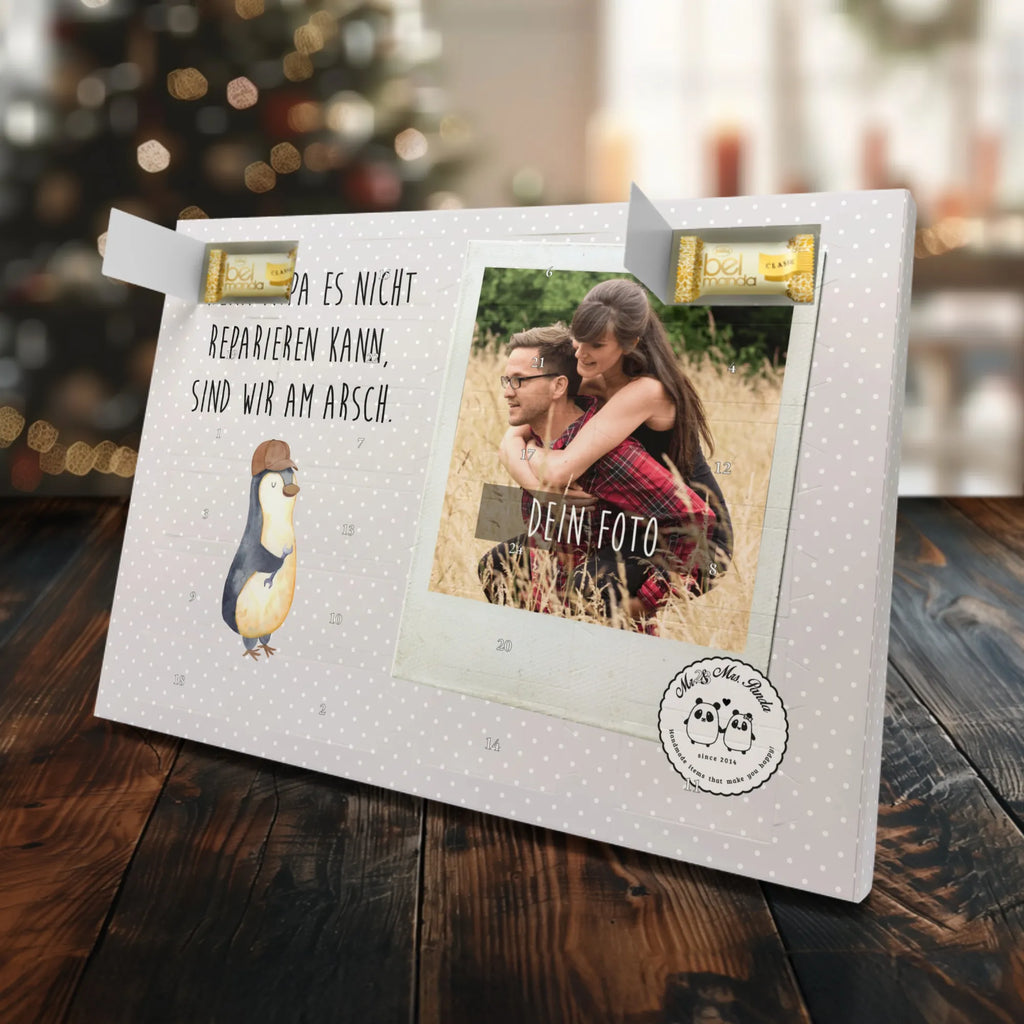 Personalisierter Marzipan Foto Adventskalender Wenn Papa es nicht reparieren kann, sind wir am Arsch Personalisierter Marzipan Foto Adventskalender, Familie, Vatertag, Muttertag, Bruder, Schwester, Mama, Papa, Oma, Opa, Vater, Geschenk Papa, Bester Papa der Welt