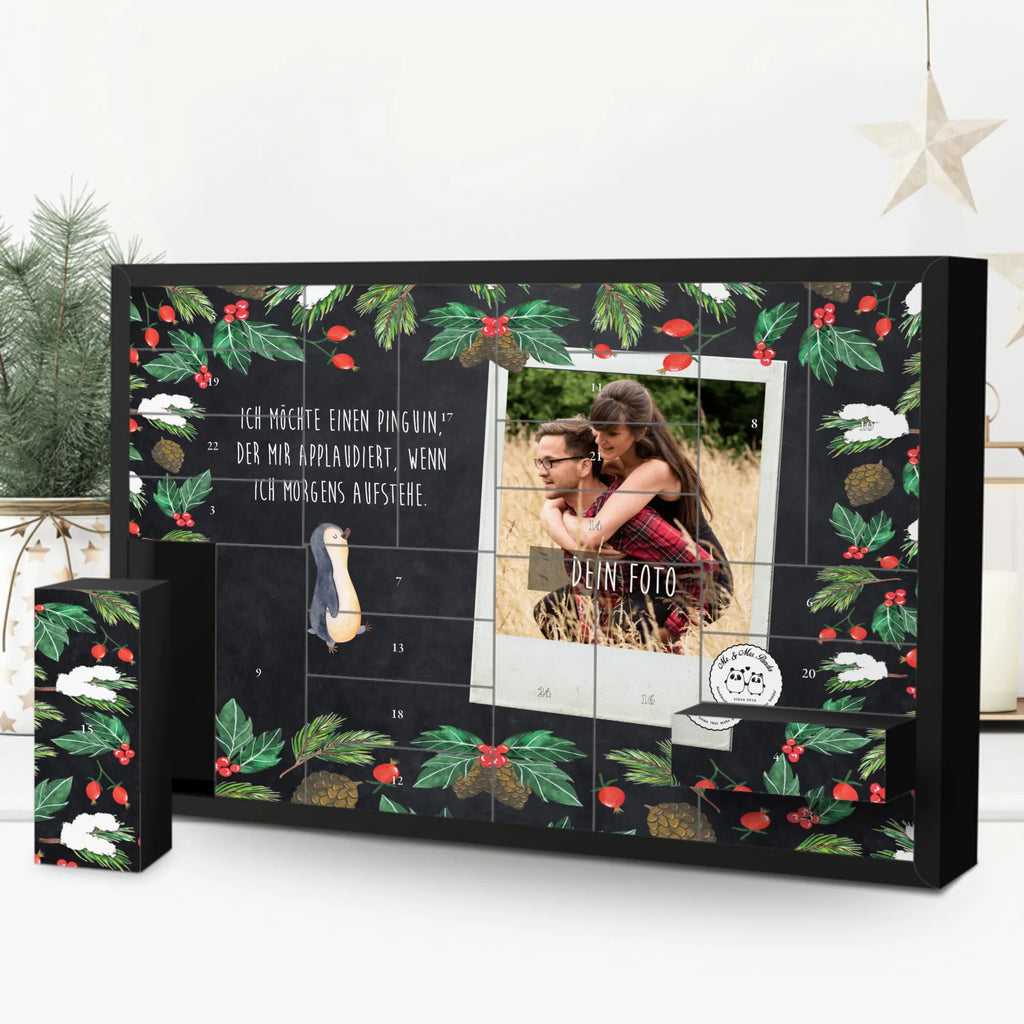Personalisierter Befüllbarer Foto Adventskalender Pinguin marschieren Weihnachtskalender mit Foto, Foto Adventskalender, Adventskalender mit Eigenem Bild, Adventskalender Eigenes Foto, Personalisierter Befüllbarer Foto Adventskalender, Personalisierter Adventskalender, Adventskalender mit Foto, Pinguin, Familie, Schwester, Langschläfer, Pinguine, Bruder, Frühaufsteher
