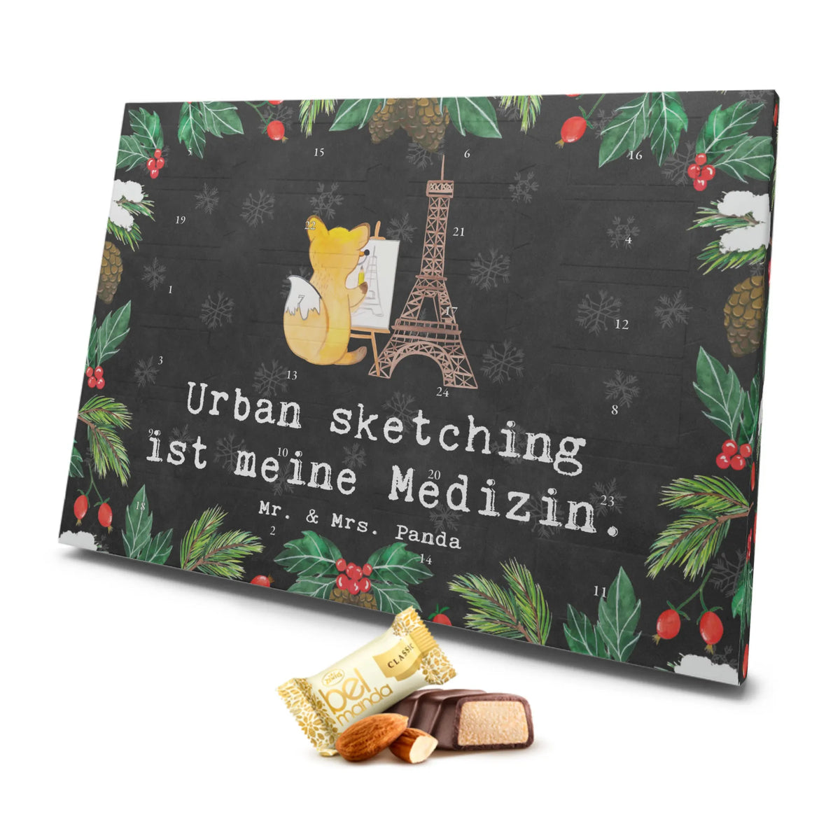 Marzipan Adventskalender Fuchs Urban sketching Marzipan Adventskalender, Geschenk, Sport, Sportart, Hobby, Schenken, Danke, Dankeschön, Auszeichnung, Gewinn, Sportler, Zeichenschule, Malen, Künstler, Urban Sketching, Zeichnen