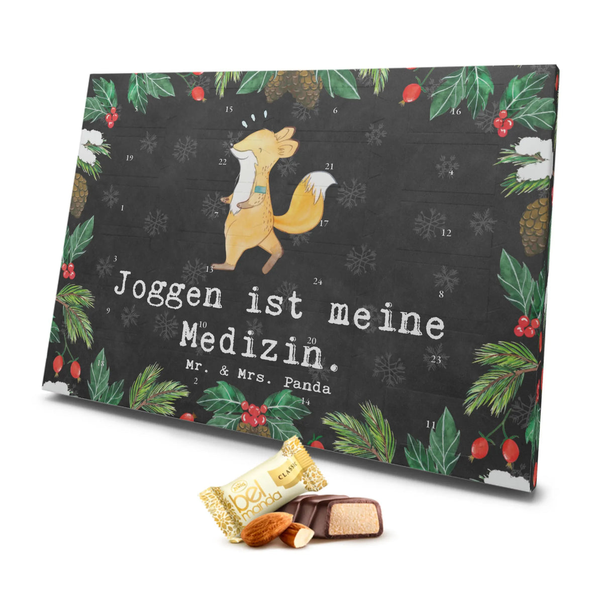Marzipan Adventskalender Fuchs Joggen Marzipan Adventskalender, Geschenk, Sport, Sportart, Hobby, Schenken, Danke, Dankeschön, Auszeichnung, Gewinn, Sportler, Laufsport, Laufen, Dauerlauf, Joggen