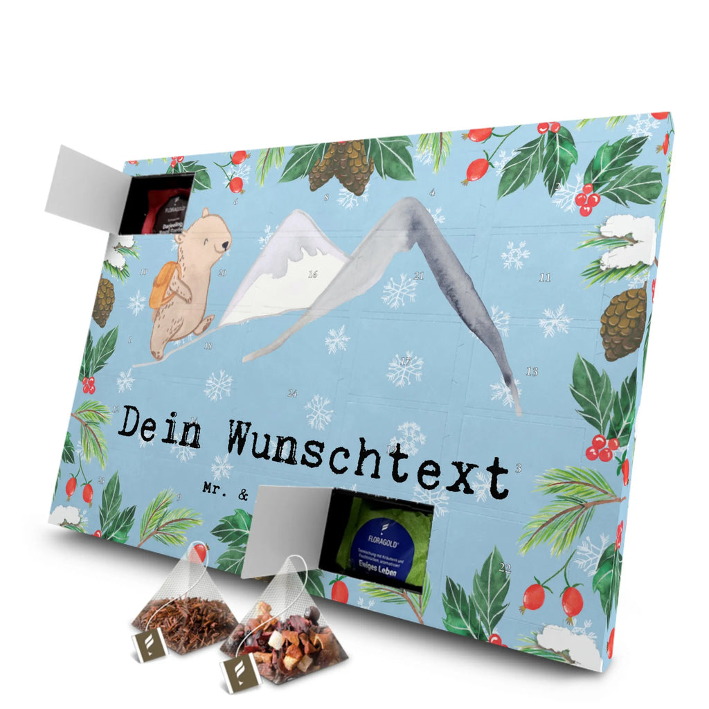  Niedźwiedź Wspinaczka górska Personalisierter Tee Adventskalender, Geschenk, Schenken, Sport, Sportart, Hobby, Danke, Dankeschön, Auszeichnung, Gewinn, Sportler, Alpinwandern, Alpinismus, Trekking, Bergsteigen, Bergsport, Wandern