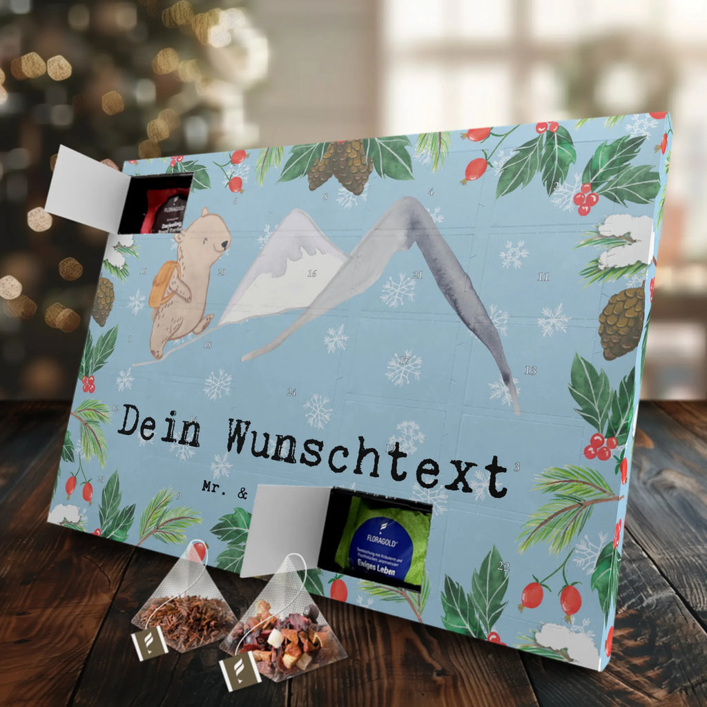  Niedźwiedź Wspinaczka górska Personalisierter Tee Adventskalender, Geschenk, Schenken, Sport, Sportart, Hobby, Danke, Dankeschön, Auszeichnung, Gewinn, Sportler, Alpinwandern, Alpinismus, Trekking, Bergsteigen, Bergsport, Wandern