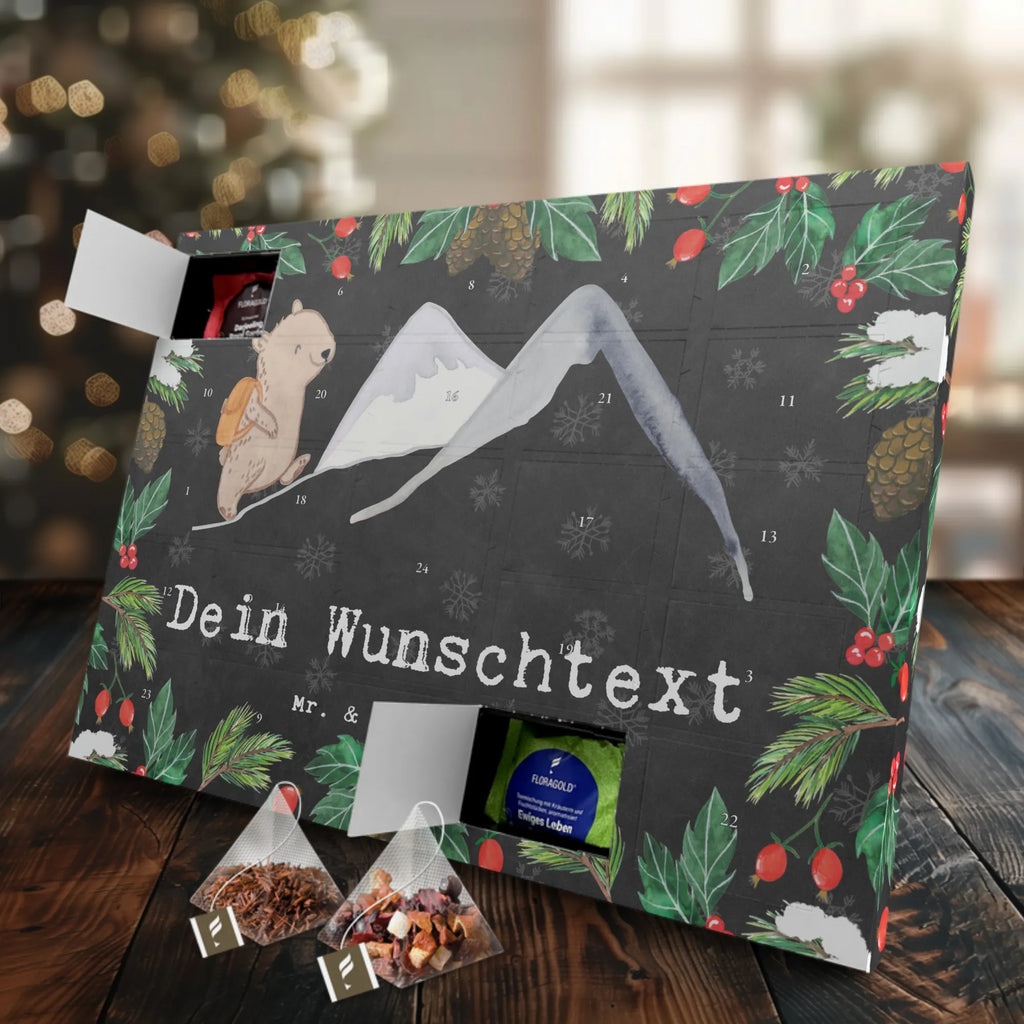  Niedźwiedź Wspinaczka górska Personalisierter Tee Adventskalender, Geschenk, Schenken, Sport, Sportart, Hobby, Danke, Dankeschön, Auszeichnung, Gewinn, Sportler, Alpinwandern, Alpinismus, Trekking, Bergsteigen, Bergsport, Wandern