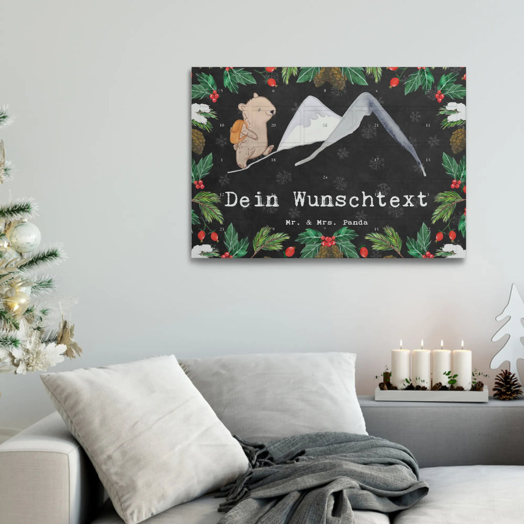  Niedźwiedź Wspinaczka górska Personalisierter Tee Adventskalender, Geschenk, Schenken, Sport, Sportart, Hobby, Danke, Dankeschön, Auszeichnung, Gewinn, Sportler, Alpinwandern, Alpinismus, Trekking, Bergsteigen, Bergsport, Wandern