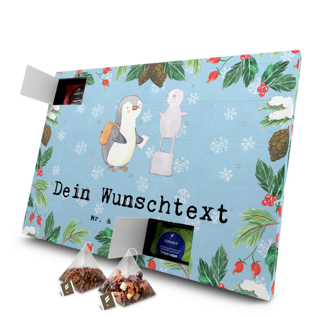 Personalisierter Tee Adventskalender Pinguin Museum besuchen Personalisierter Tee Adventskalender, Geschenk, Schenken, Sport, Sportart, Hobby, Danke, Dankeschön, Auszeichnung, Gewinn, Sportler, Museum Besuchen, Museen