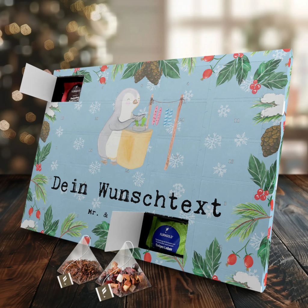 Personalisierter Tee Adventskalender Pinguin Kerzenziehen Personalisierter Tee Adventskalender, Geschenk, Schenken, Sport, Sportart, Hobby, Danke, Dankeschön, Auszeichnung, Gewinn, Sportler, Kerzenziehen, Deko Basteln, Kerzen Ziehen. DIY