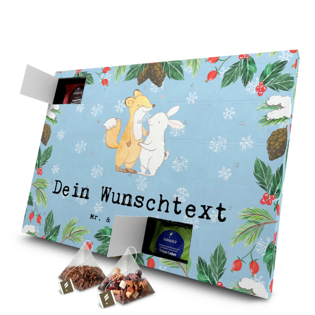 fox rabbit meet friends Personalisierter Tee Adventskalender, Geschenk, Schenken, Sport, Sportart, Hobby, Danke, Dankeschön, Auszeichnung, Gewinn, Sportler, Freunde Treffen