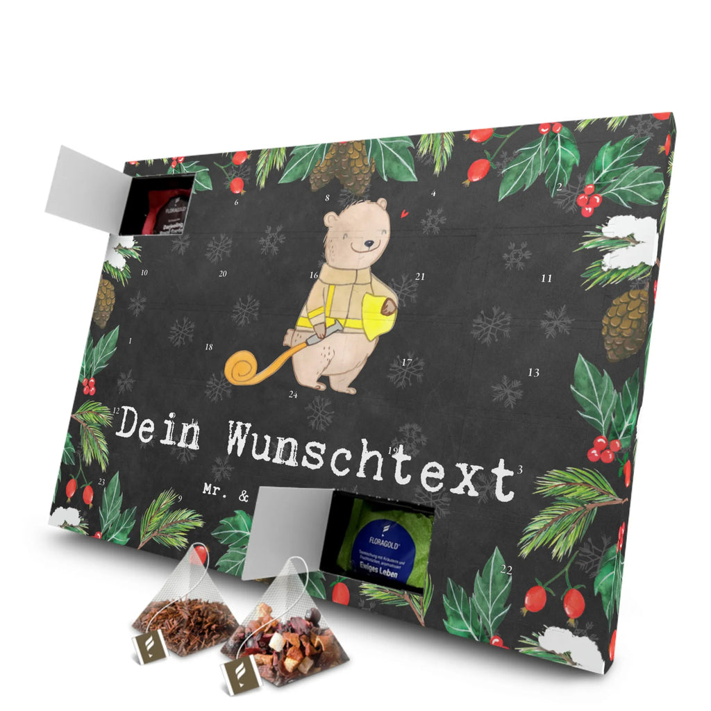 Personalisierter Tee Adventskalender Bär Freiwillige Feuerwehr Personalisierter Tee Adventskalender, Geschenk, Schenken, Sport, Sportart, Hobby, Danke, Dankeschön, Auszeichnung, Gewinn, Sportler, Feuerwehrfest, Freiwillige Feuerwehr, Jugendfeuerwehr