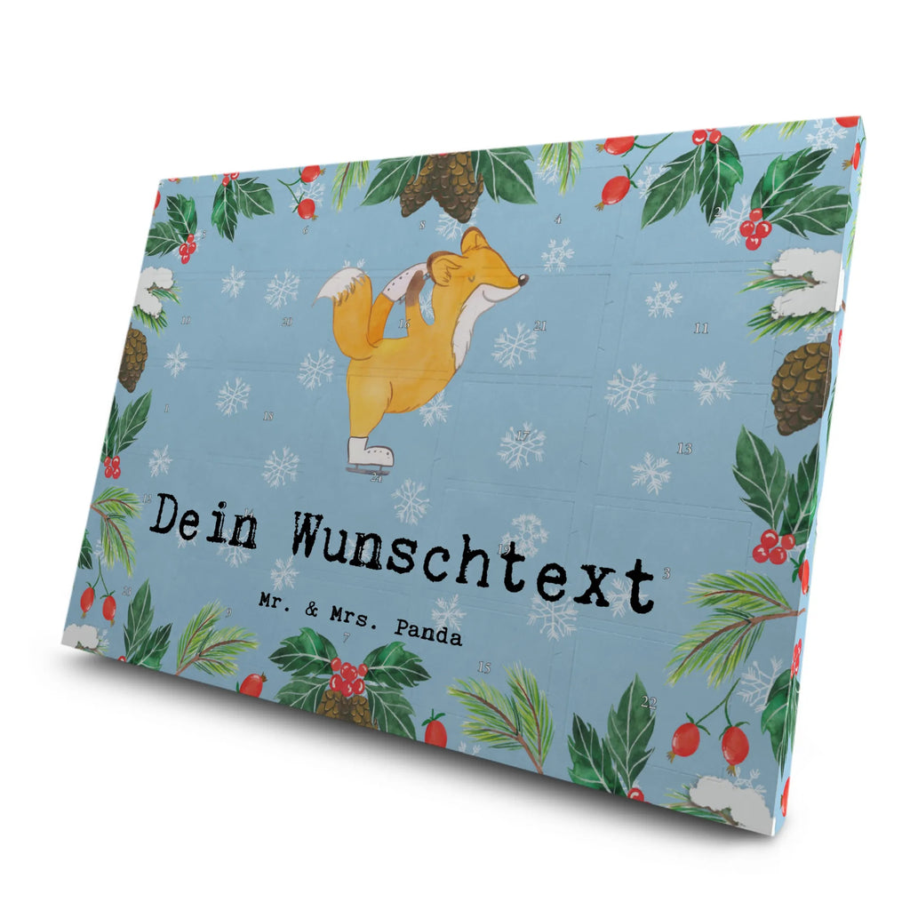 Personalisierter Tee Adventskalender Fuchs Eiskunstläufer Personalisierter Tee Adventskalender, Geschenk, Schenken, Sport, Sportart, Hobby, Danke, Dankeschön, Auszeichnung, Gewinn, Sportler, Eiskunstläuferin, Eiskunstläufer, Eiskunst