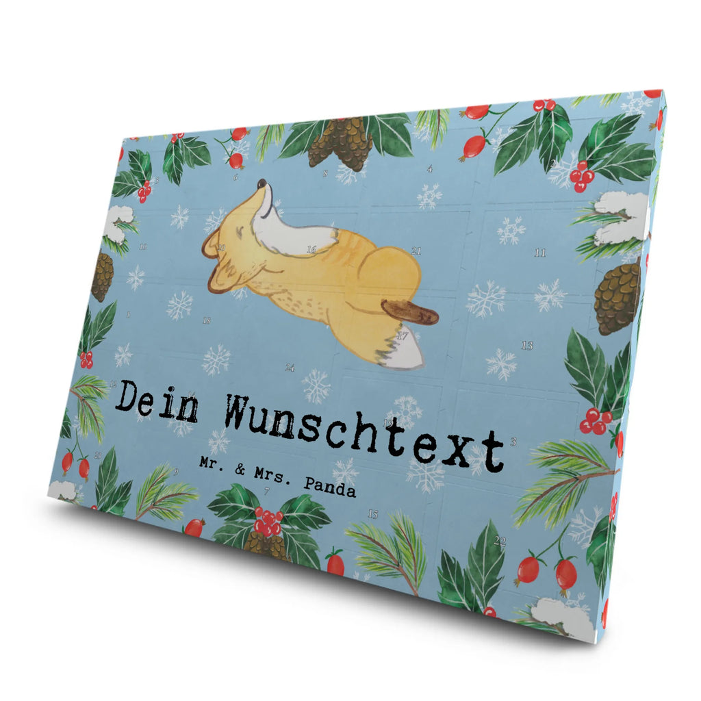 Personalisierter Tee Adventskalender Fuchs Crunches Personalisierter Tee Adventskalender, Geschenk, Schenken, Sport, Sportart, Hobby, Danke, Dankeschön, Auszeichnung, Gewinn, Sportler, Crunches, Fitnessstudio, Fitness, Bauchpressen