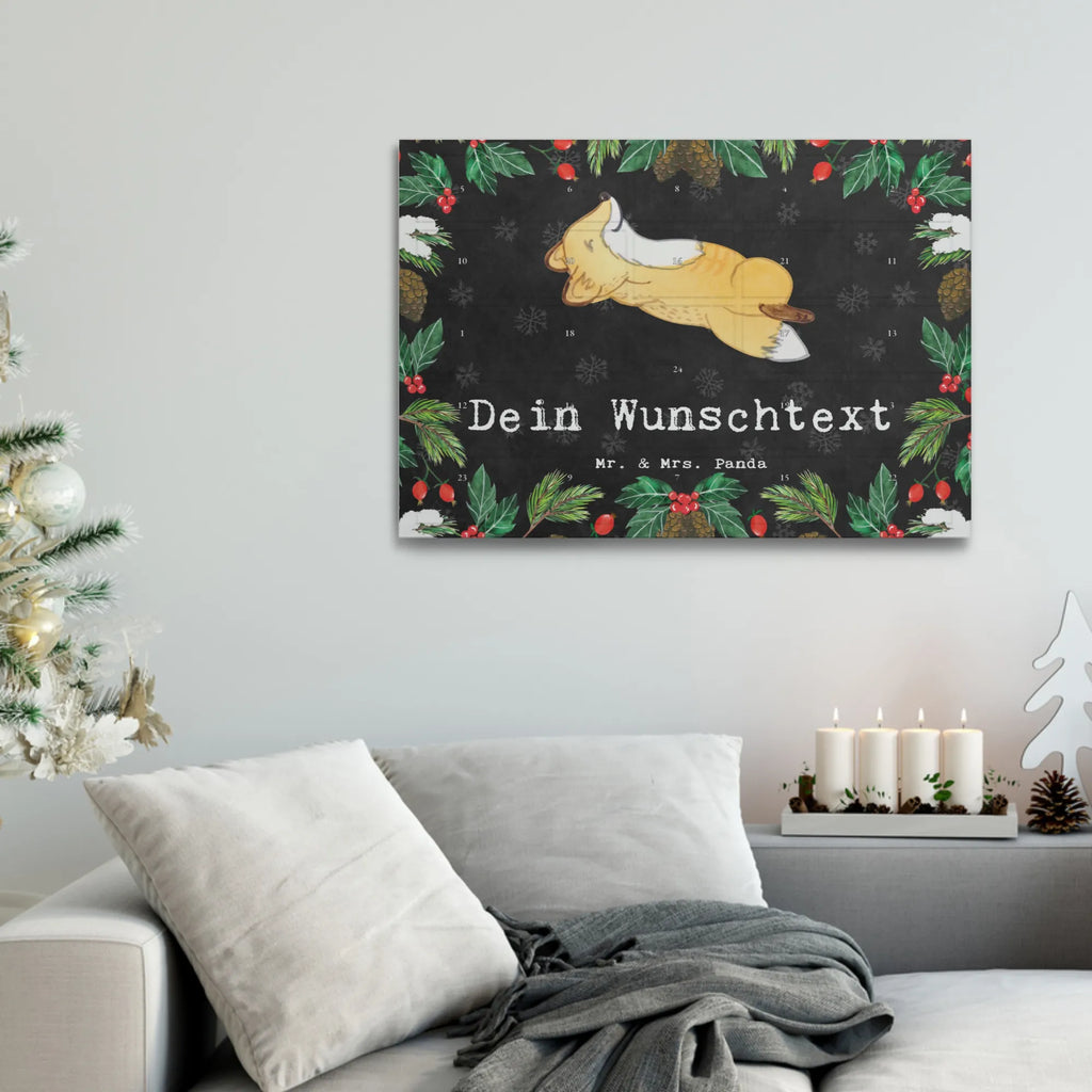 Personalisierter Tee Adventskalender Fuchs Crunches Personalisierter Tee Adventskalender, Geschenk, Schenken, Sport, Sportart, Hobby, Danke, Dankeschön, Auszeichnung, Gewinn, Sportler, Crunches, Fitnessstudio, Fitness, Bauchpressen