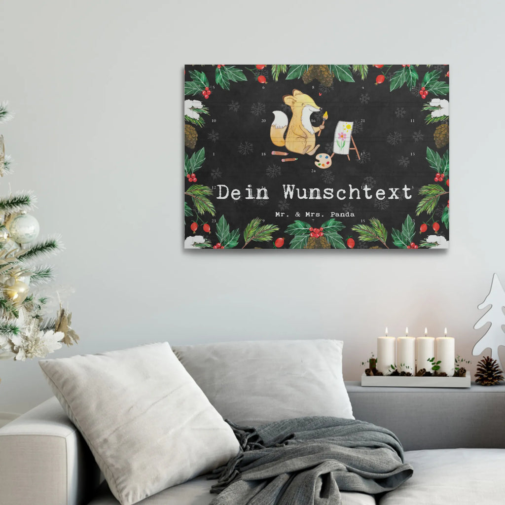 Personalisierter Tee Adventskalender Fuchs  Malen Personalisierter Tee Adventskalender, Geschenk, Schenken, Sport, Sportart, Hobby, Danke, Dankeschön, Auszeichnung, Gewinn, Sportler, Künstler, Künstlerin, Hobbyzeichner, Malen, Zeichnen