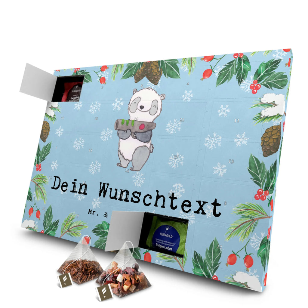  Panda Laser Tag Personalisierter Tee Adventskalender, Geschenk, Schenken, Sport, Sportart, Hobby, Danke, Dankeschön, Auszeichnung, Gewinn, Sportler, Lasertag, Lasergame Zentrum