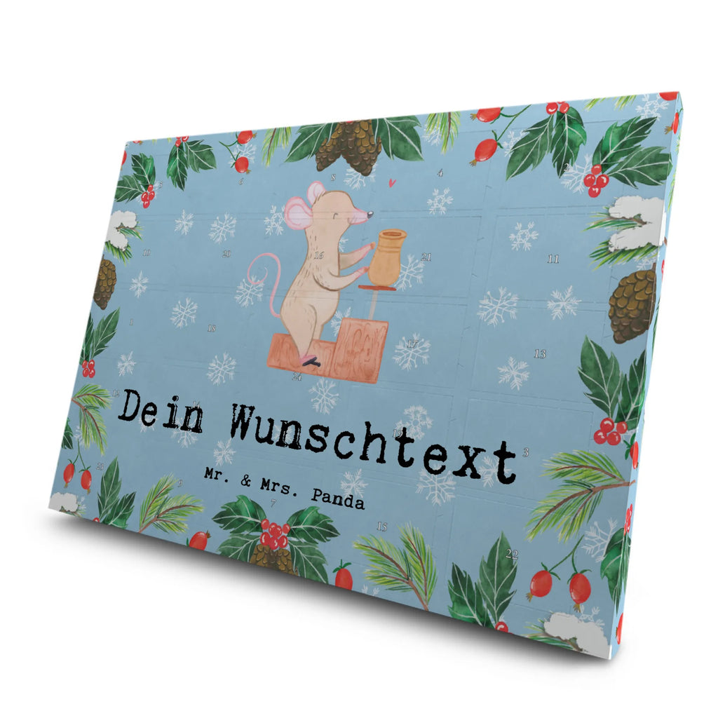 Personalisierter Tee Adventskalender Maus Töpfern Personalisierter Tee Adventskalender, Geschenk, Schenken, Sport, Sportart, Hobby, Danke, Dankeschön, Auszeichnung, Gewinn, Sportler, Töpfern, Töpferei, Töpferkurs