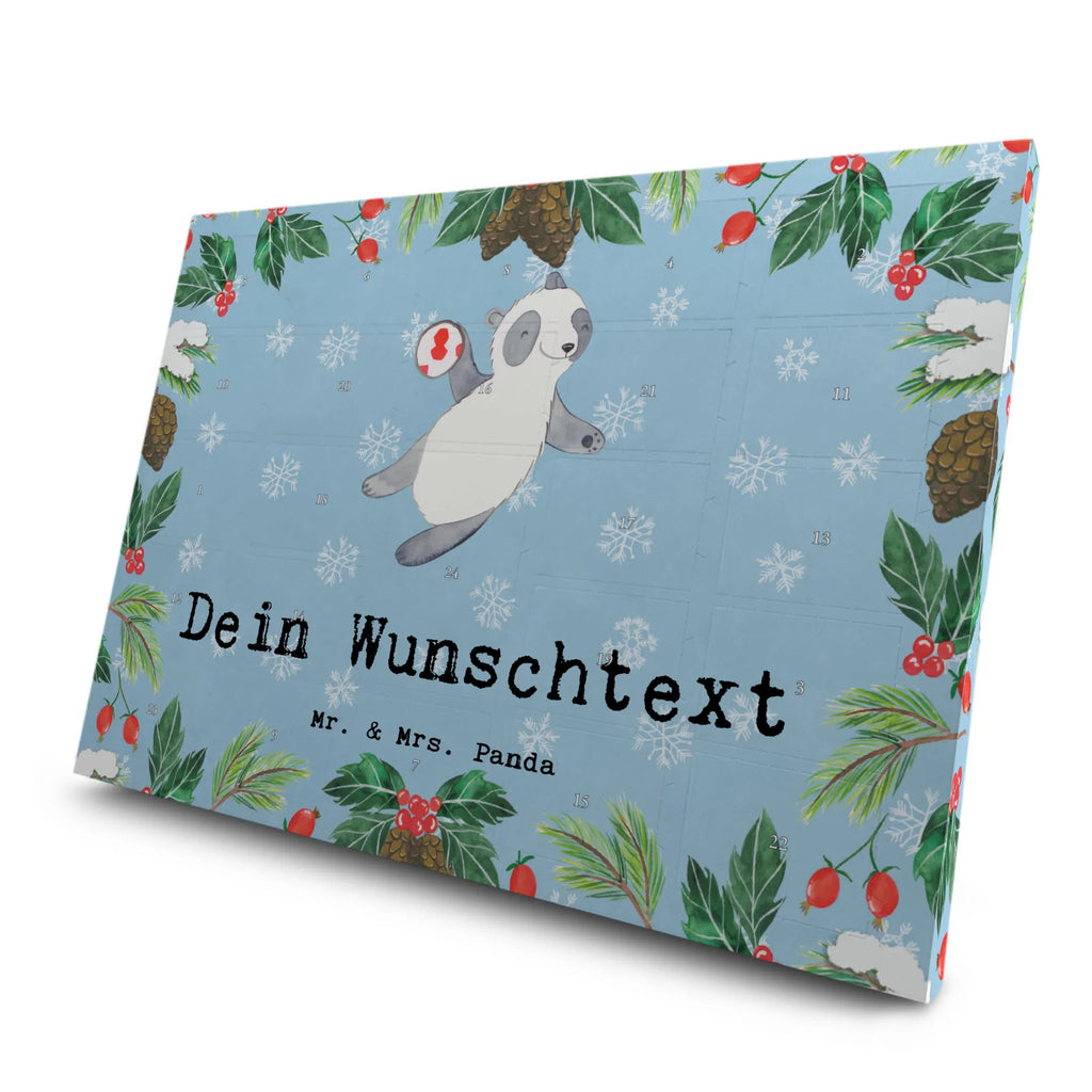  panda playing handball Personalisierter Tee Adventskalender, Geschenk, Schenken, Sport, Sportart, Hobby, Danke, Dankeschön, Auszeichnung, Gewinn, Sportler, Handball Verein, Handball Club, Handball Turnier, Handball spielen