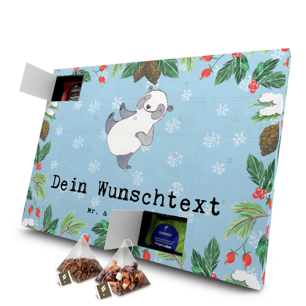  Panda sztuka walki Personalisierter Tee Adventskalender, Geschenk, Schenken, Sport, Sportart, Hobby, Danke, Dankeschön, Auszeichnung, Gewinn, Sportler, Selbstverteidigung, Kampfsportarten, Kampfkunst