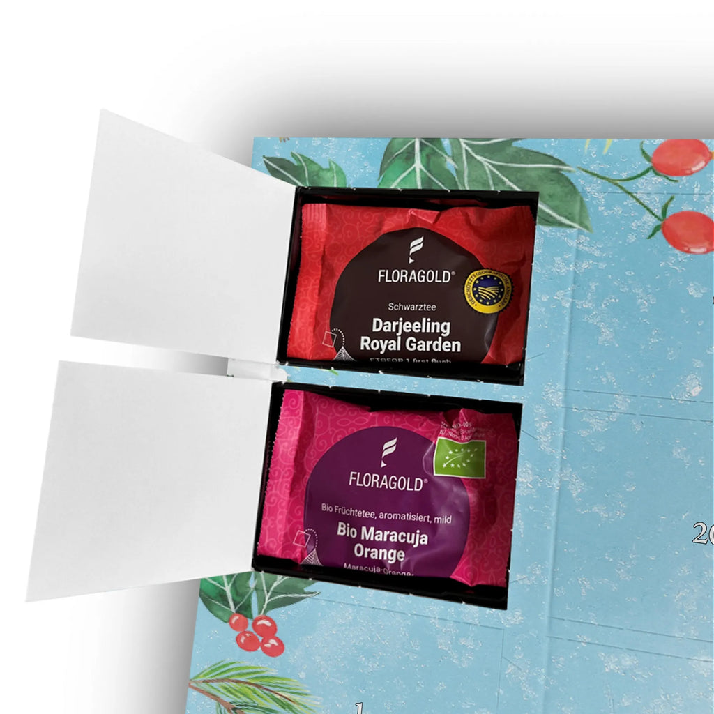 Personalisierter Tee Adventskalender Pinguin Karate Personalisierter Tee Adventskalender, Geschenk, Schenken, Sport, Sportart, Hobby, Danke, Dankeschön, Auszeichnung, Gewinn, Sportler, Selbstverteidigung, Karate Verein, Kampfsportart, Kampfkunst, Karate