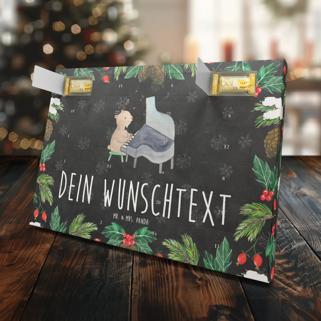 Personalisierter Marzipan Adventskalender Bär Klavier Personalisierter Marzipan Adventskalender, Instrumente, Geschenke Musiker, Musikliebhaber, Konzert, Klassik, Flügel, Pianist, Klavier, Bär