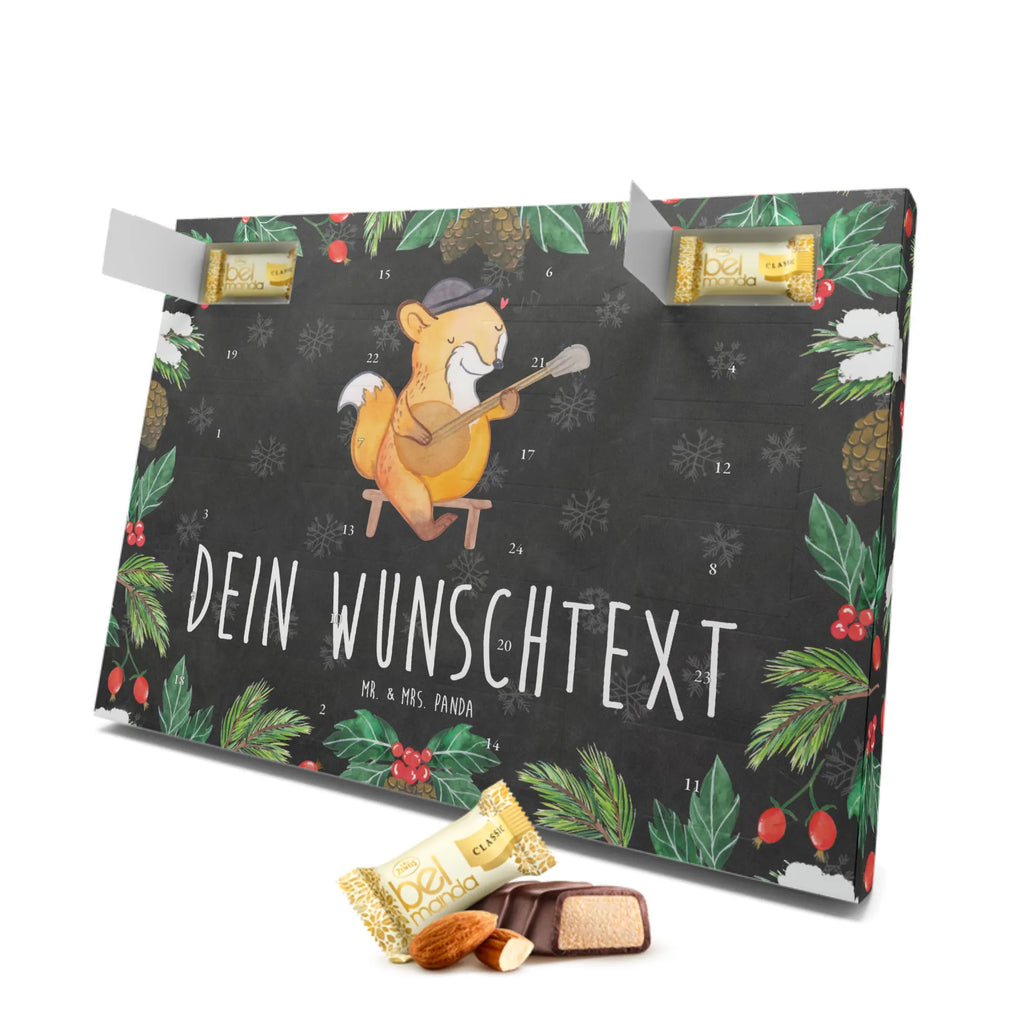 Personalisierter Marzipan Adventskalender Fuchs Banjo Personalisierter Marzipan Adventskalender, Instrumente, Geschenke Musiker, Musikliebhaber, Zupfinstrument, Akustik, Laute, Fuchs, Saiteninstrument, Banjo