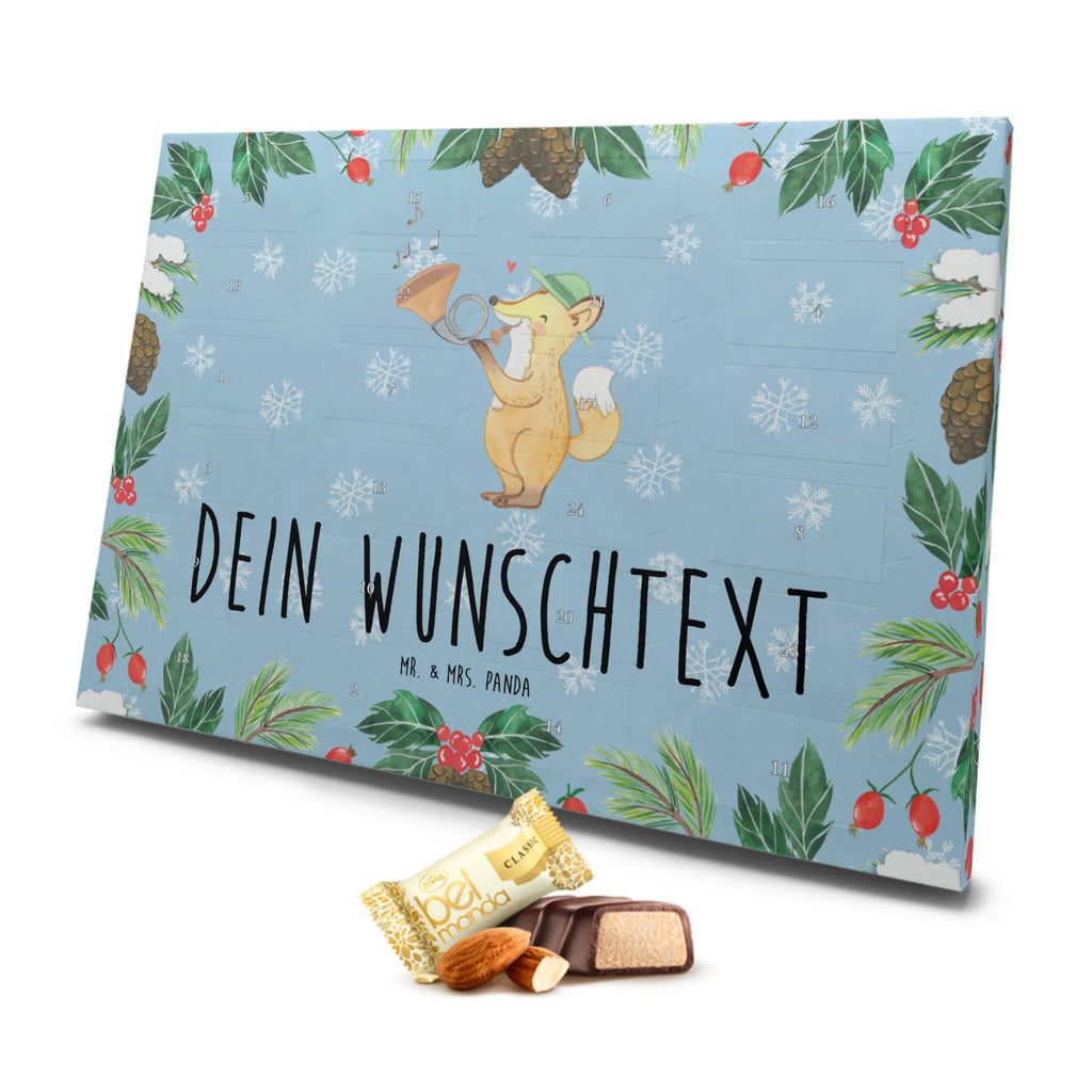 Personalisierter Marzipan Adventskalender Fuchs Jagdhorn Personalisierter Marzipan Adventskalender, Instrumente, Geschenke Musiker, Musikliebhaber, Horn, Jagd, Blasinstrument, Blechblasinstrument, Fuchs, Jagdhorn