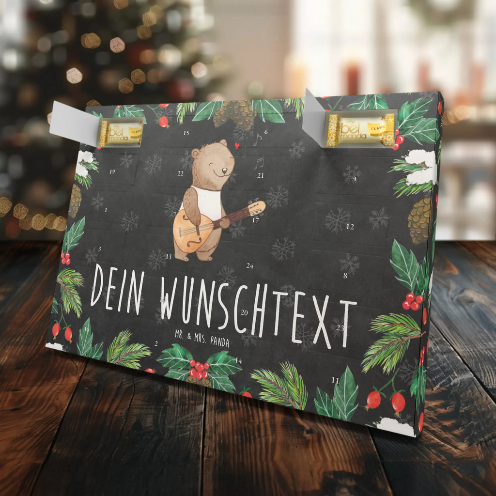 Personalisierter Marzipan Adventskalender Bär Mandoline Personalisierter Marzipan Adventskalender, Instrumente, Geschenke Musiker, Musikliebhaber, Barock, Bär, Klassik, Mandoline, Saiteninstrument, Zupfinstrument