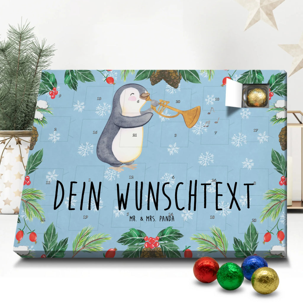 Adventskalender mit Namen Pinguin Posaune Adventskalender mit Namen, Personalisierter Adventskalender, Musikliebhaber, Instrumente, Geschenke Musiker, Pinguin, Blechblasinstrument, Jazz, Posaune, Bigband, Orchester, Klassik