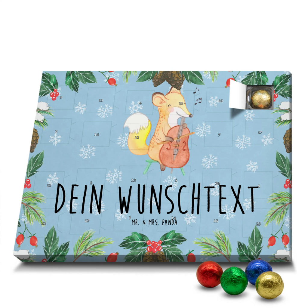 Adventskalender mit Namen Fuchs Violoncello Personalisierter Adventskalender, Adventskalender mit Namen, Musikliebhaber, Instrumente, Geschenke Musiker, Streicher, Ensemble, Violoncello, Orchester, Fuchs, Barock, Cello, Klassik, Bogen