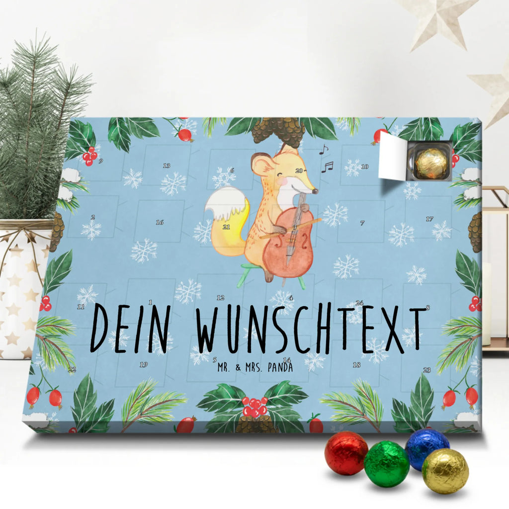 Adventskalender mit Namen Fuchs Violoncello Personalisierter Adventskalender, Adventskalender mit Namen, Musikliebhaber, Instrumente, Geschenke Musiker, Streicher, Ensemble, Violoncello, Orchester, Fuchs, Barock, Cello, Klassik, Bogen