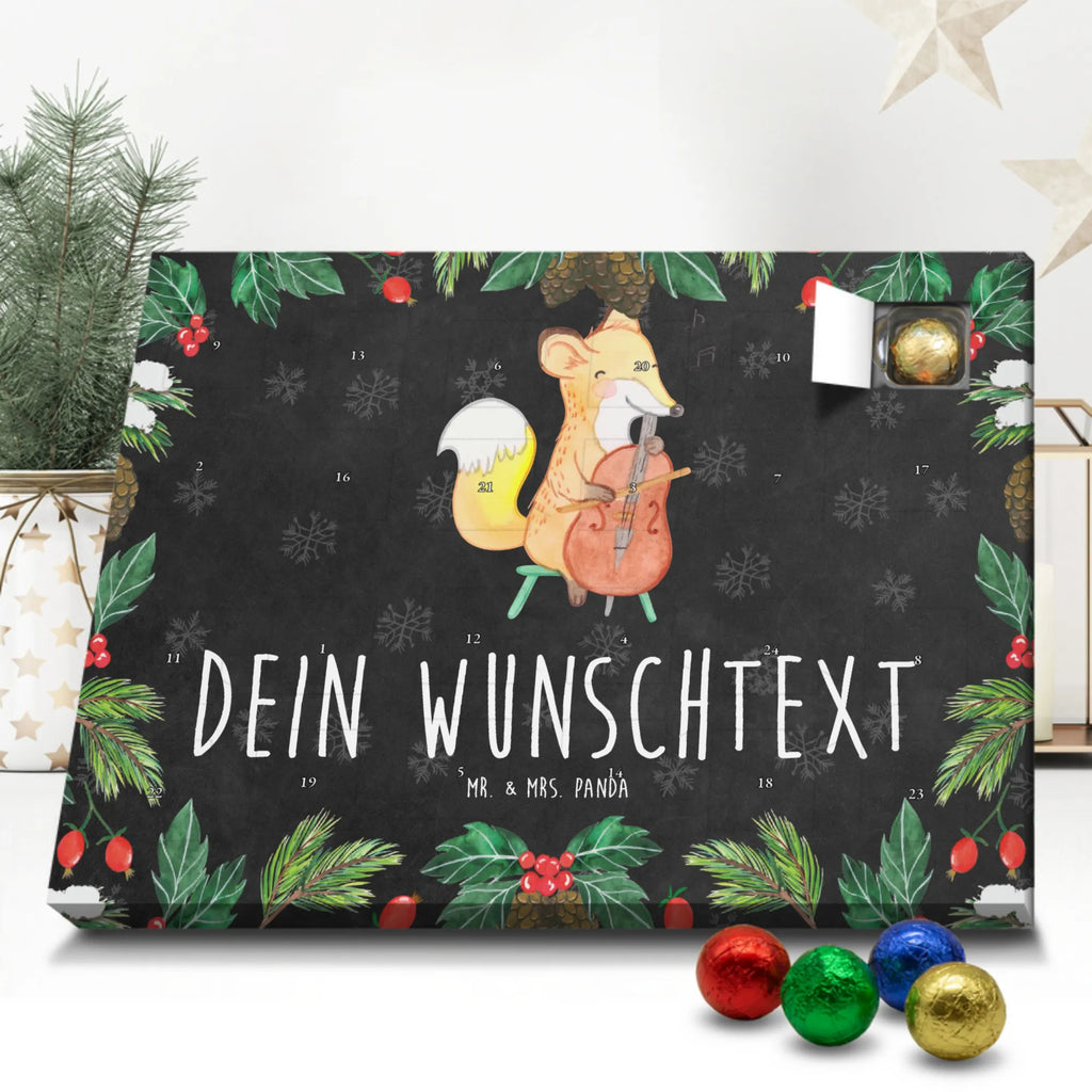 Adventskalender mit Namen Fuchs Violoncello Personalisierter Adventskalender, Adventskalender mit Namen, Musikliebhaber, Instrumente, Geschenke Musiker, Streicher, Ensemble, Violoncello, Orchester, Fuchs, Barock, Cello, Klassik, Bogen