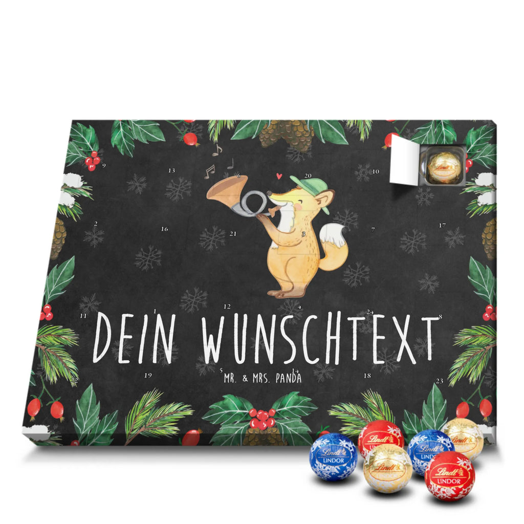 Adventskalender mit Namen Fuchs Jagdhorn Personalisierter Adventskalender, Adventskalender mit Namen, Musikliebhaber, Geschenke Musiker, Instrumente, Horn, Fuchs, Jagd, Jagdhorn, Blasinstrument, Blechblasinstrument