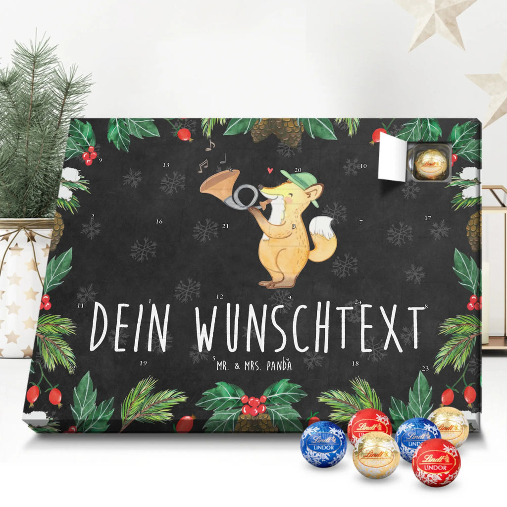 Adventskalender mit Namen Fuchs Jagdhorn Personalisierter Adventskalender, Adventskalender mit Namen, Musikliebhaber, Geschenke Musiker, Instrumente, Horn, Fuchs, Jagd, Jagdhorn, Blasinstrument, Blechblasinstrument