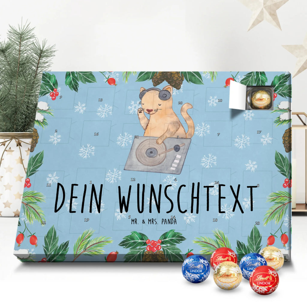 Adventskalender mit Namen Katze DJ Personalisierter Adventskalender, Adventskalender mit Namen, Musikliebhaber, Instrumente, Geschenke Musiker, Feiern, Katze, Tanzen, Club, Disko, DJ