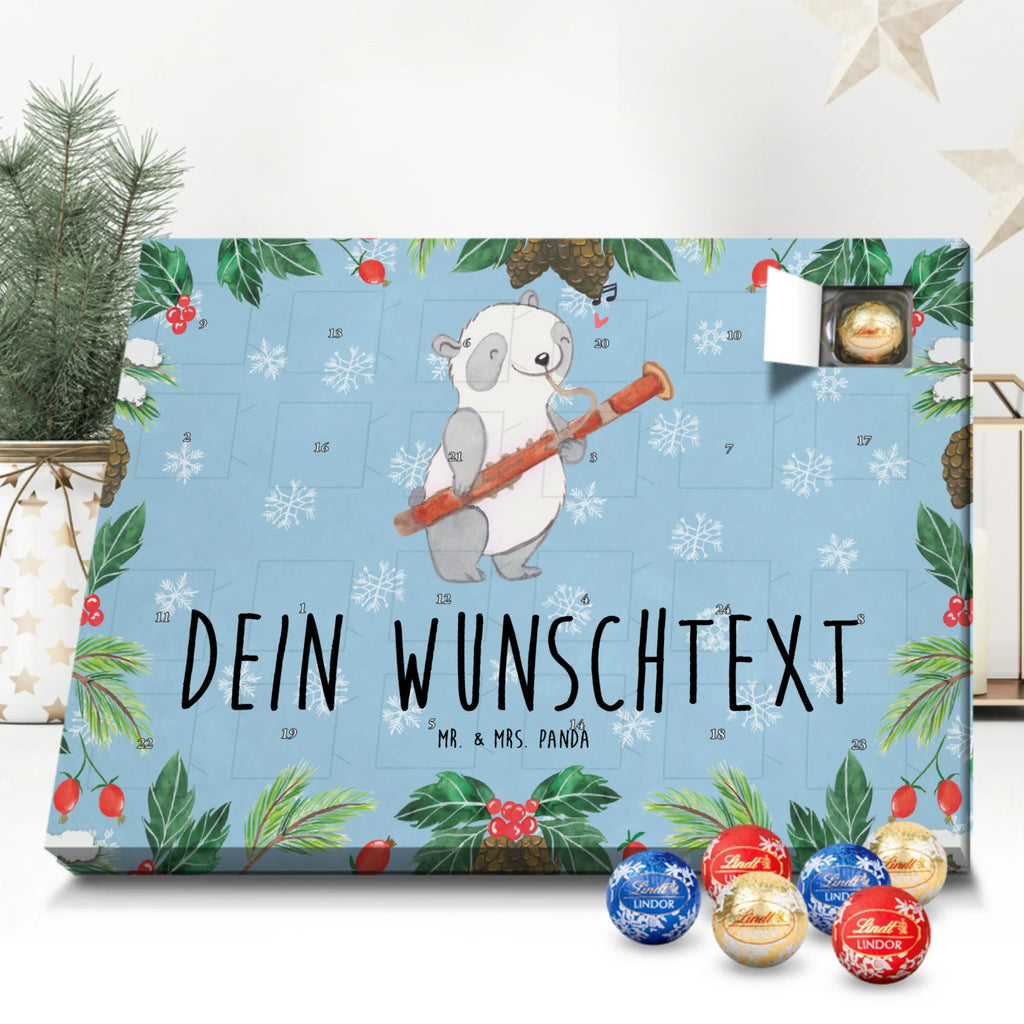 Adventskalender mit Namen Panda Fagott Adventskalender mit Namen, Personalisierter Adventskalender, Musikliebhaber, Geschenke Musiker, Instrumente, Holzblasinstrument, Panda, Kammermusik, Fagott, Orchester, Klassik
