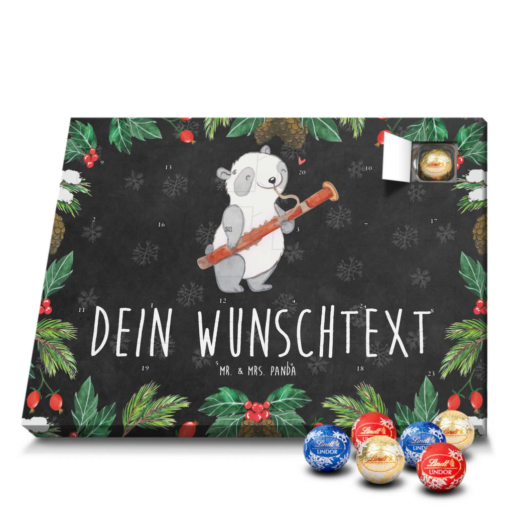 Adventskalender mit Namen Panda Fagott Adventskalender mit Namen, Personalisierter Adventskalender, Musikliebhaber, Geschenke Musiker, Instrumente, Holzblasinstrument, Panda, Kammermusik, Fagott, Orchester, Klassik