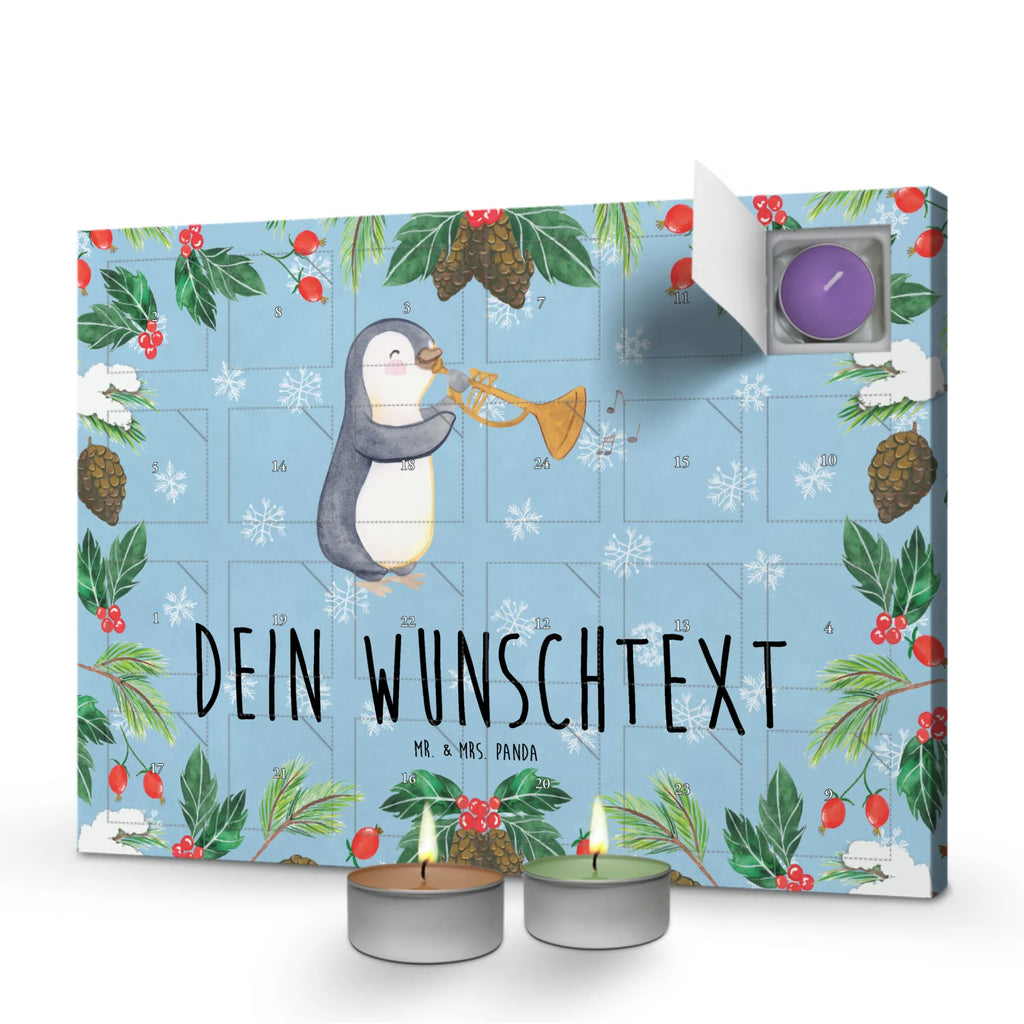 Personalisierter Duftkerzen Adventskalender Pinguin Posaune Personalisierter Duftkerzen Adventskalender, Instrumente, Geschenke Musiker, Musikliebhaber, Posaune, Blechblasinstrument, Pinguin, Orchester, Bigband, Klassik, Jazz