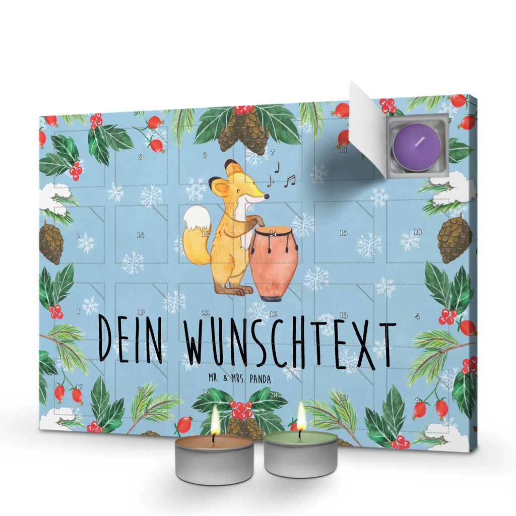 Personalisierter Duftkerzen Adventskalender Fuchs Congas Personalisierter Duftkerzen Adventskalender, Instrumente, Geschenke Musiker, Musikliebhaber, Tanzmusik, Trommel, Fuchs, Congas, Rhythmus