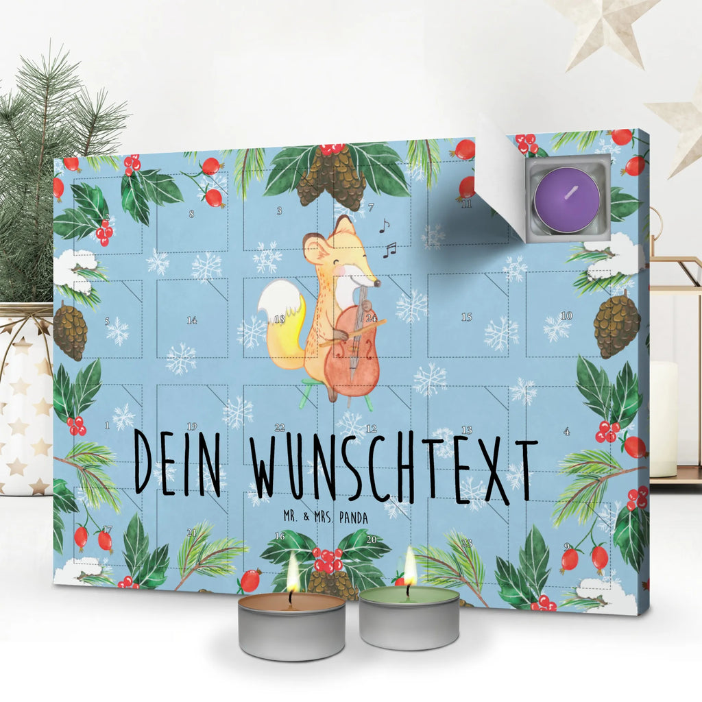 Personalisierter Duftkerzen Adventskalender Fuchs Violoncello Personalisierter Duftkerzen Adventskalender, Instrumente, Geschenke Musiker, Musikliebhaber, Streicher, Klassik, Ensemble, Violoncello, Barock, Bogen, Cello, Fuchs, Orchester