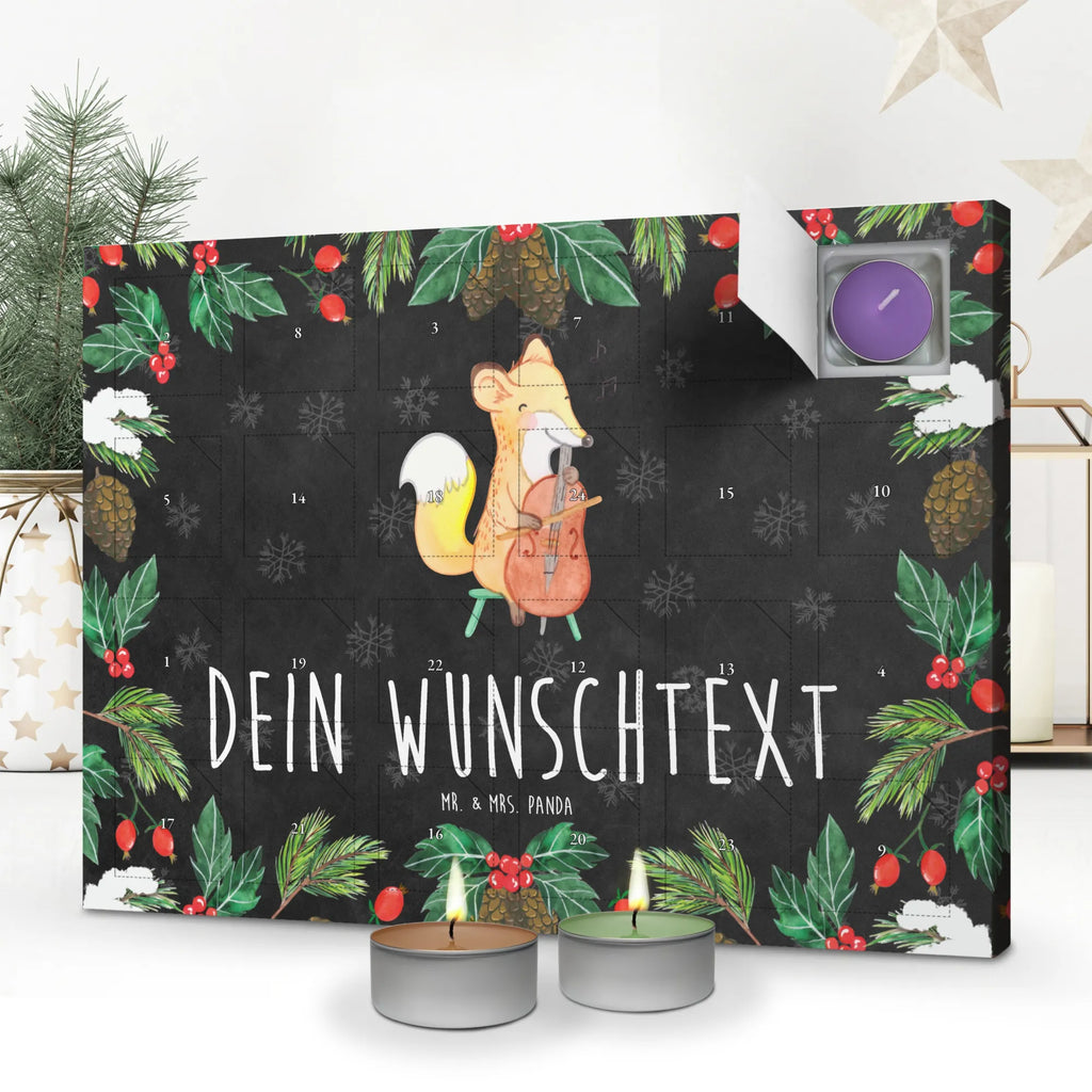 Personalisierter Duftkerzen Adventskalender Fuchs Violoncello Personalisierter Duftkerzen Adventskalender, Instrumente, Geschenke Musiker, Musikliebhaber, Streicher, Klassik, Ensemble, Violoncello, Barock, Bogen, Cello, Fuchs, Orchester
