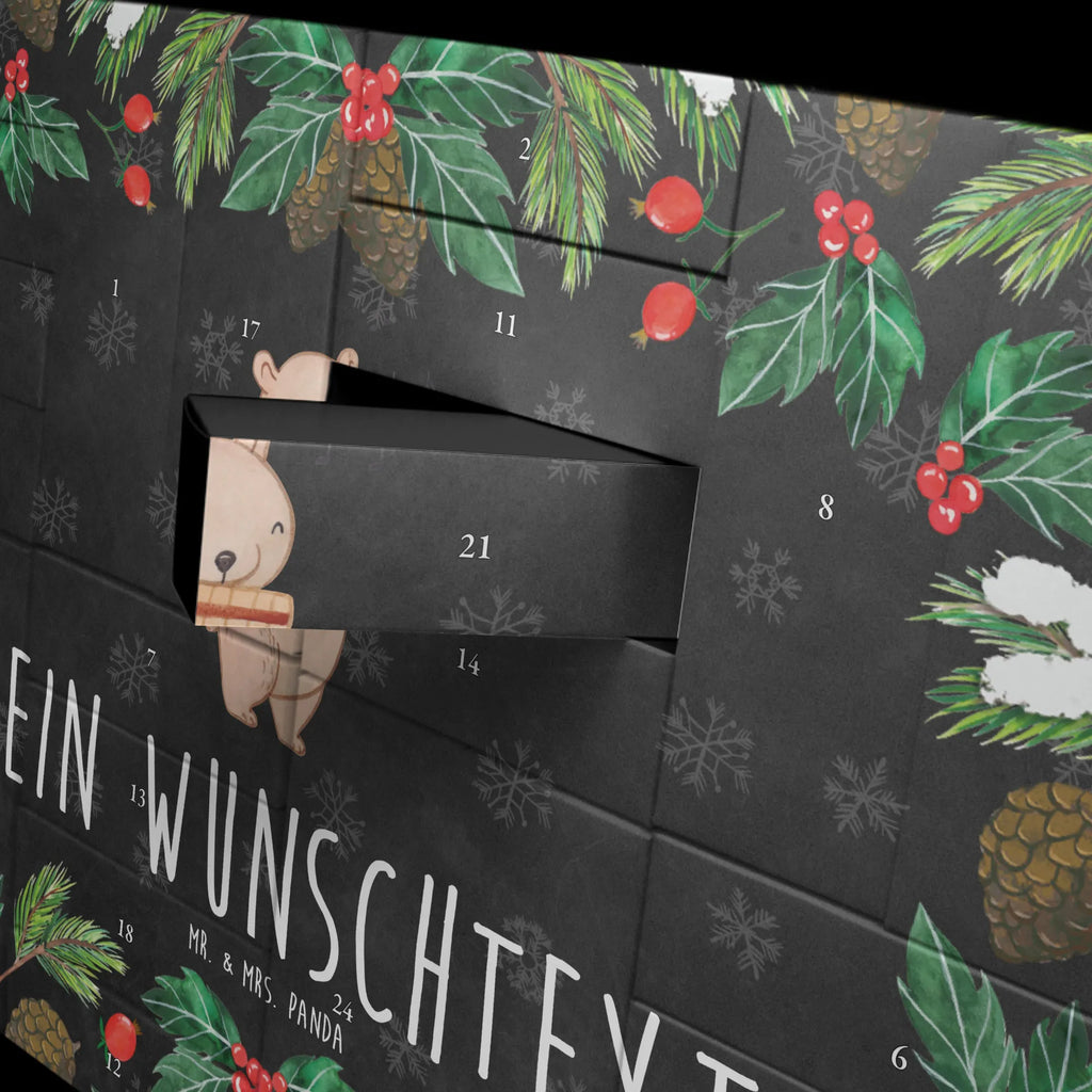  Niedźwiedź fletnia Befüllbarer Adventskalender, Adventskalender Zum Selbst Befüllen, Instrumente, Geschenke Musiker, Musikliebhaber, Panflöte, Pan, Bär, Blasinstrument, Flöte